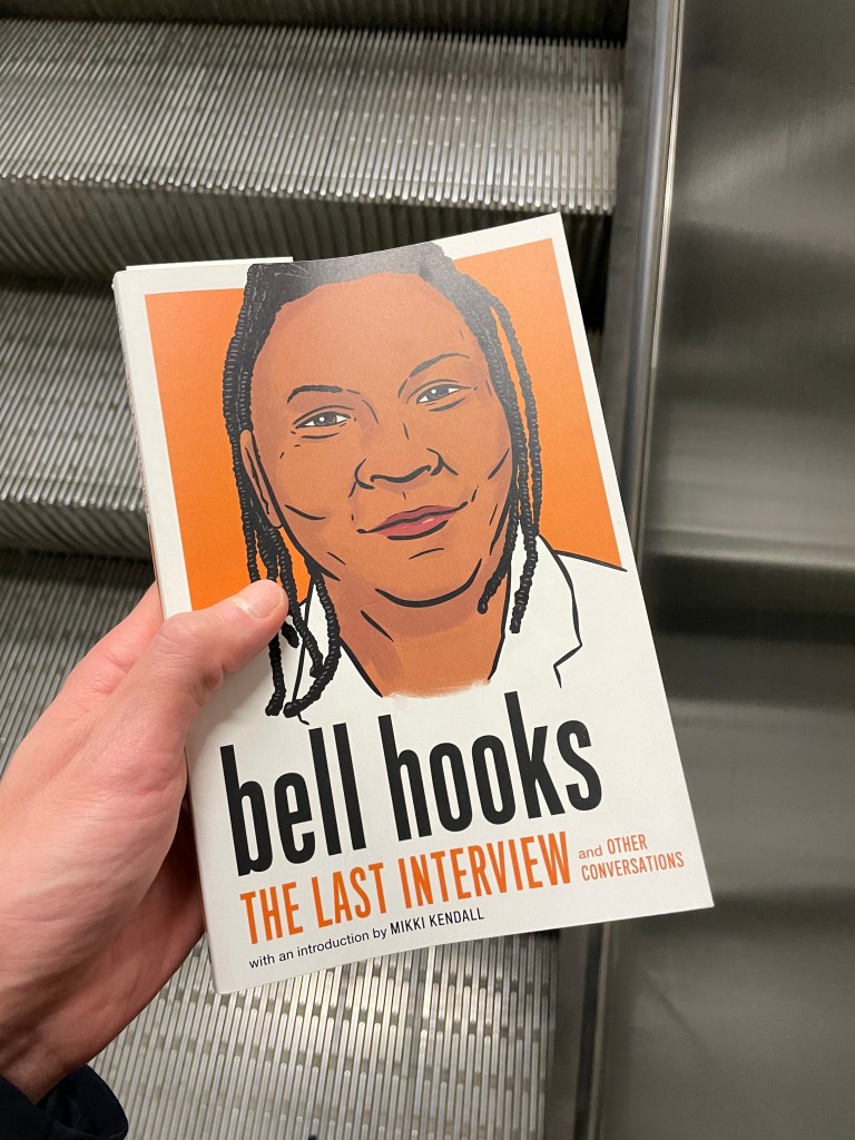 Picture of the cover of the book called bell hooks. The last interview